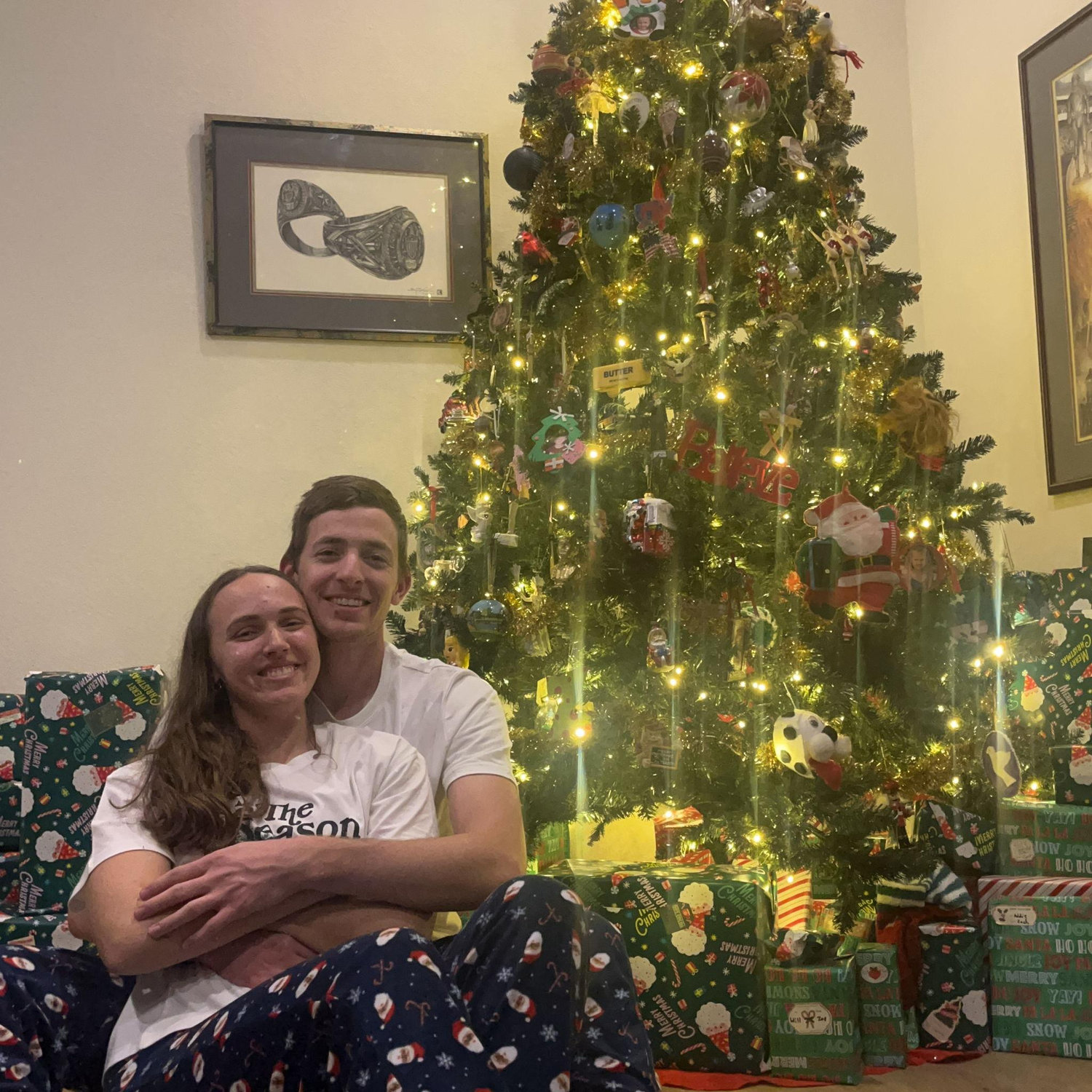 Our first matching Christmas PJs