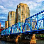 The Blue Pedestrian Bridge