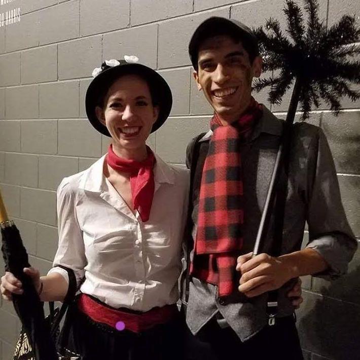 Marry Poppins and Burt the Chimney Sweep, Halloween 2019