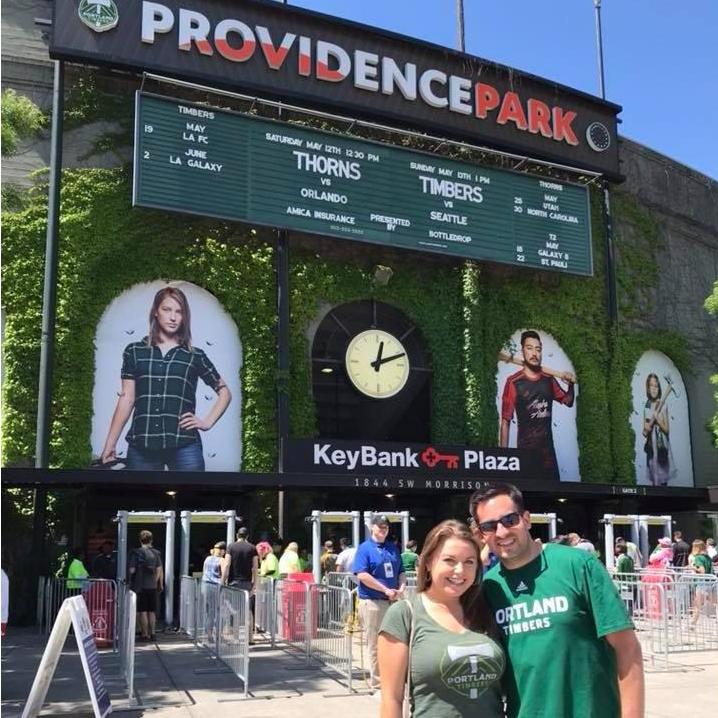 Attending a Portland Timbers soccer game