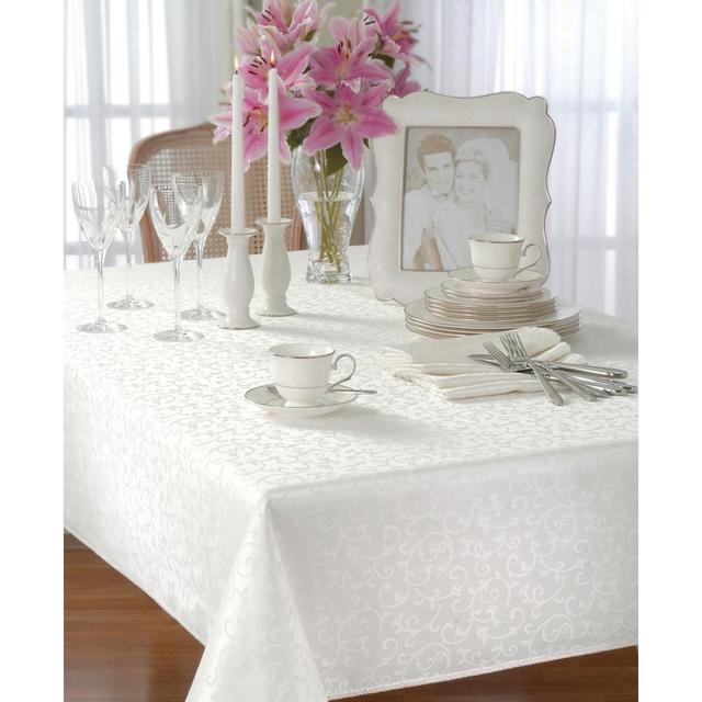 Lenox Opal Innocence Tablecloth, 84" x 60"