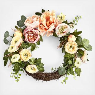 Martha Stewart Collection - English Garden Artificial Wreath