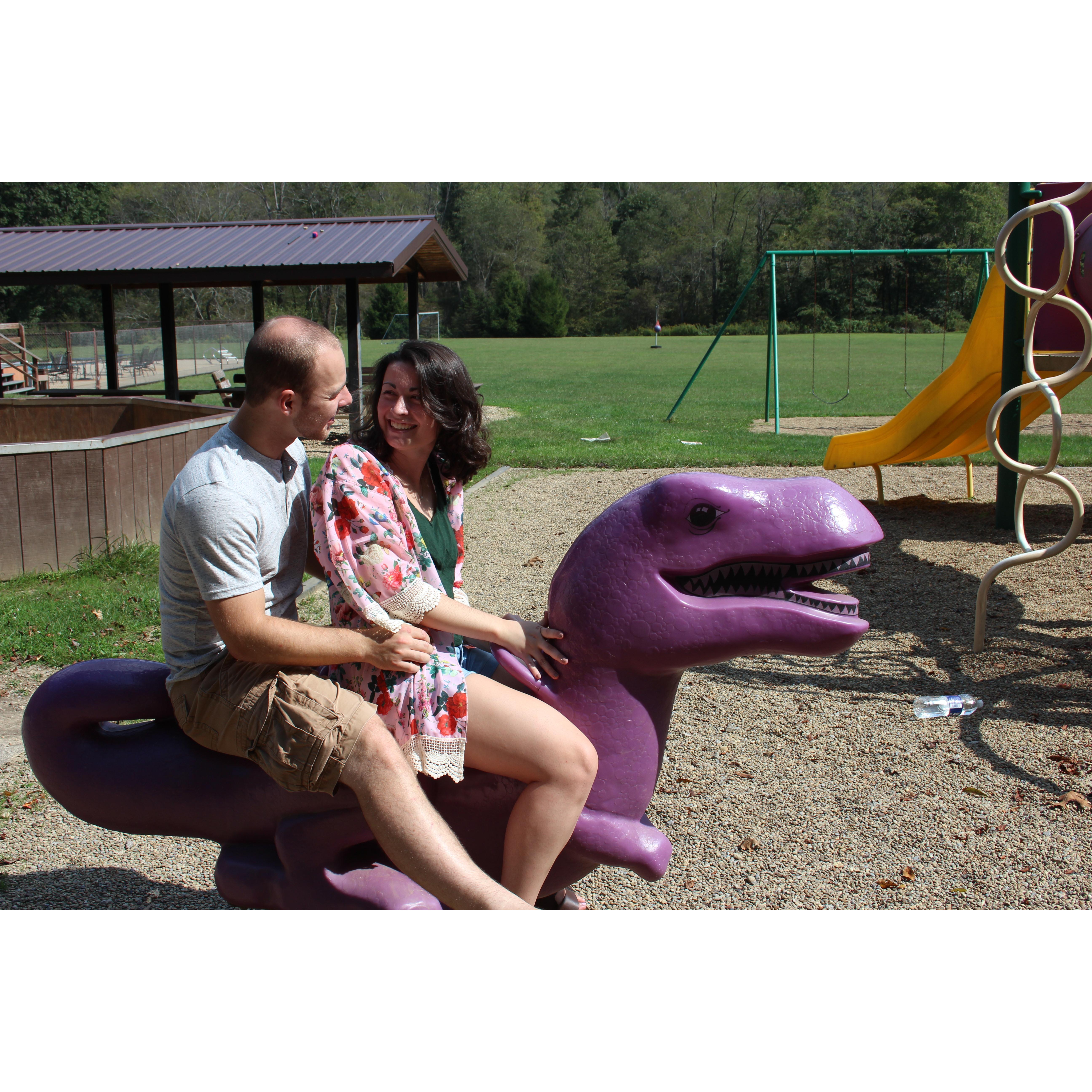 Being goofy together is our favorite.
