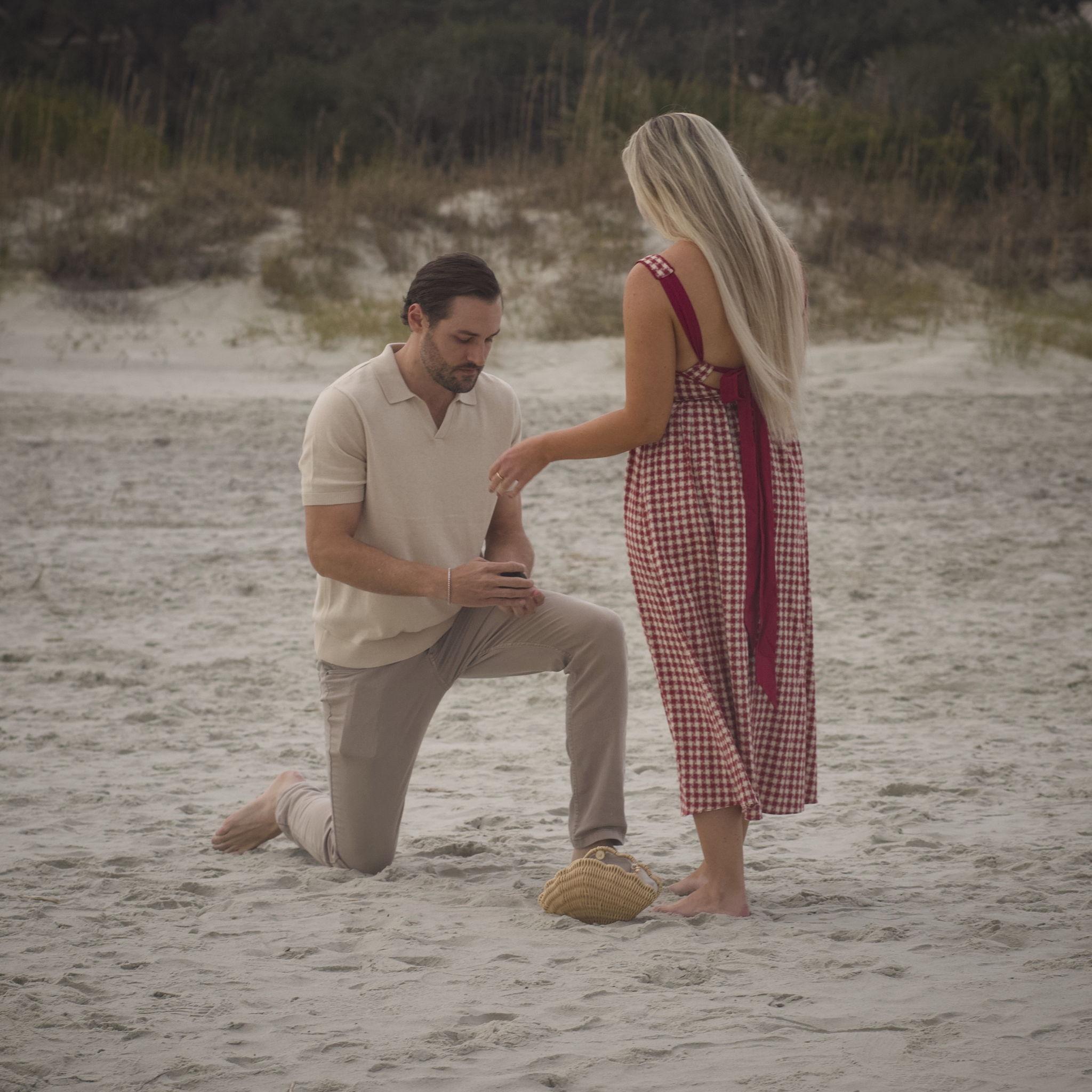 The moment Philip popped the question!