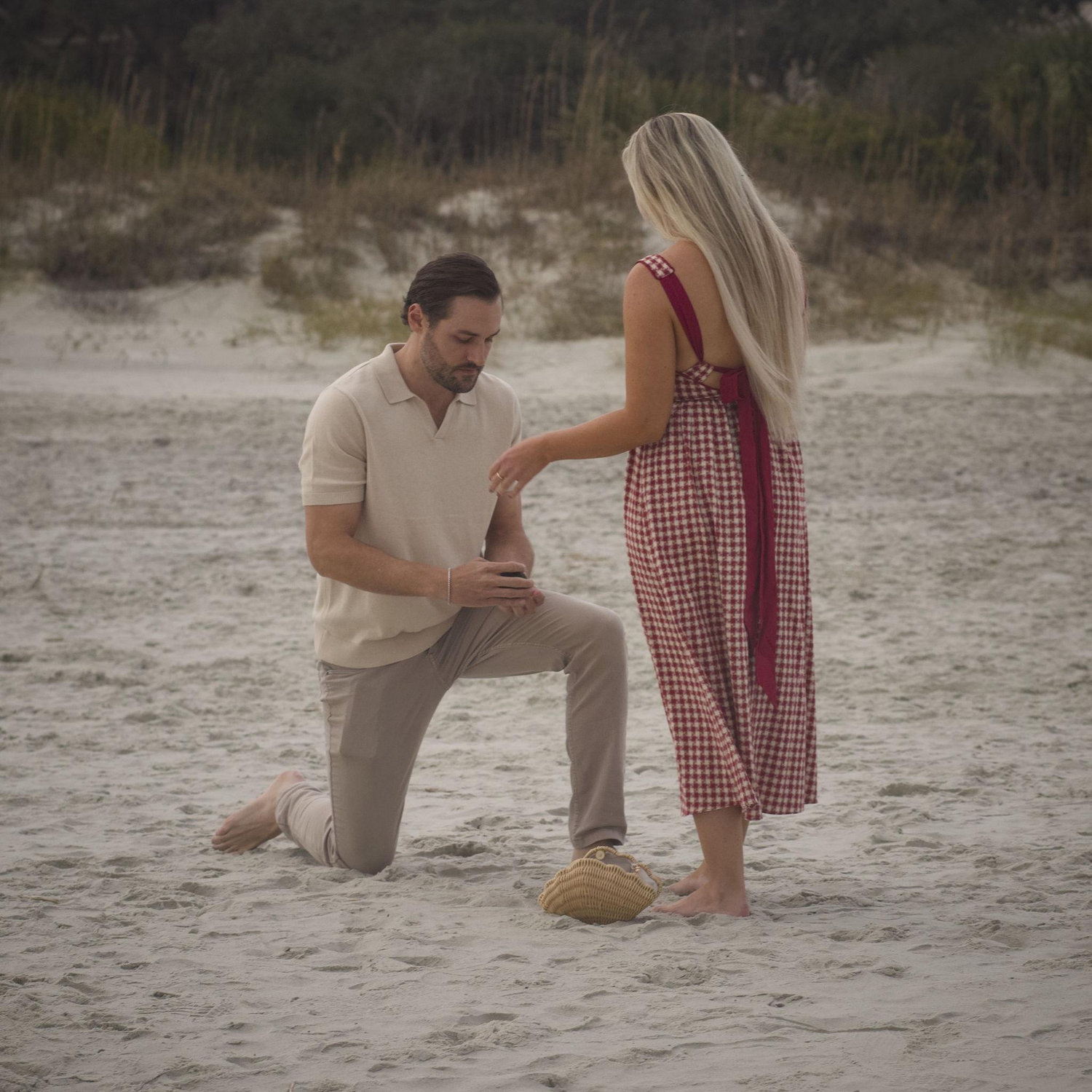 The moment Philip popped the question!