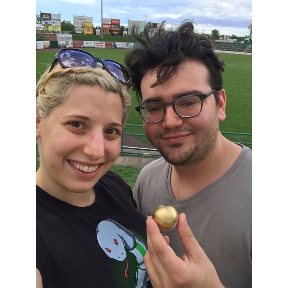 We caught the Golden Snitch at a Lakewood BlueClaws game!