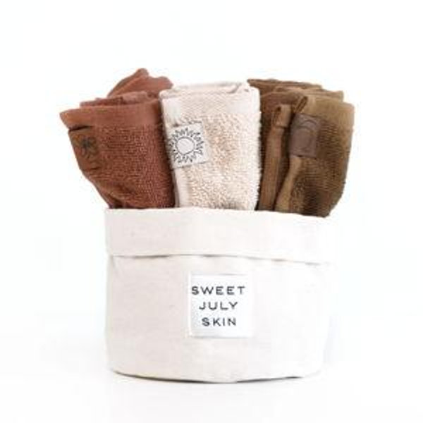 Day + Night Face Towel Set (Set of 6)