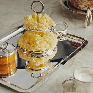 Vertigo Silver-Plated Small Tray with Handles