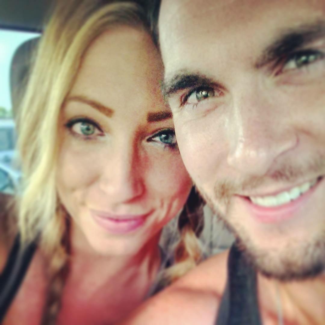 Our first selfie! On the way to our Summer volleyball league. At that time we only played once per week...now we're up to 3x per week!