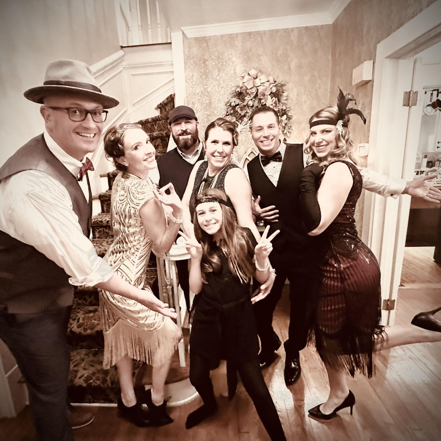 Gatsby Christmas Party 2024! Happy Birthday, to Ruth, our house. She is 100 years young!