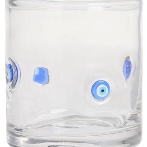 Charm Inlay Double Old Fashioned Glass - World Market (Evil Eye)