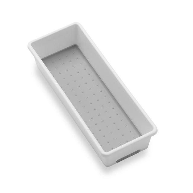 madesmart® 3-Inch x 9-Inch Drawer Organizer in White/Grey