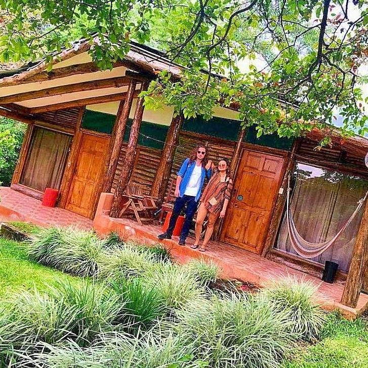 We met in Costa Rica while earning our Masters in Sustainable Natural Resource Management. Here we fell in love on a mountain in the jungle living in these cabañas (cabins) hehe (: