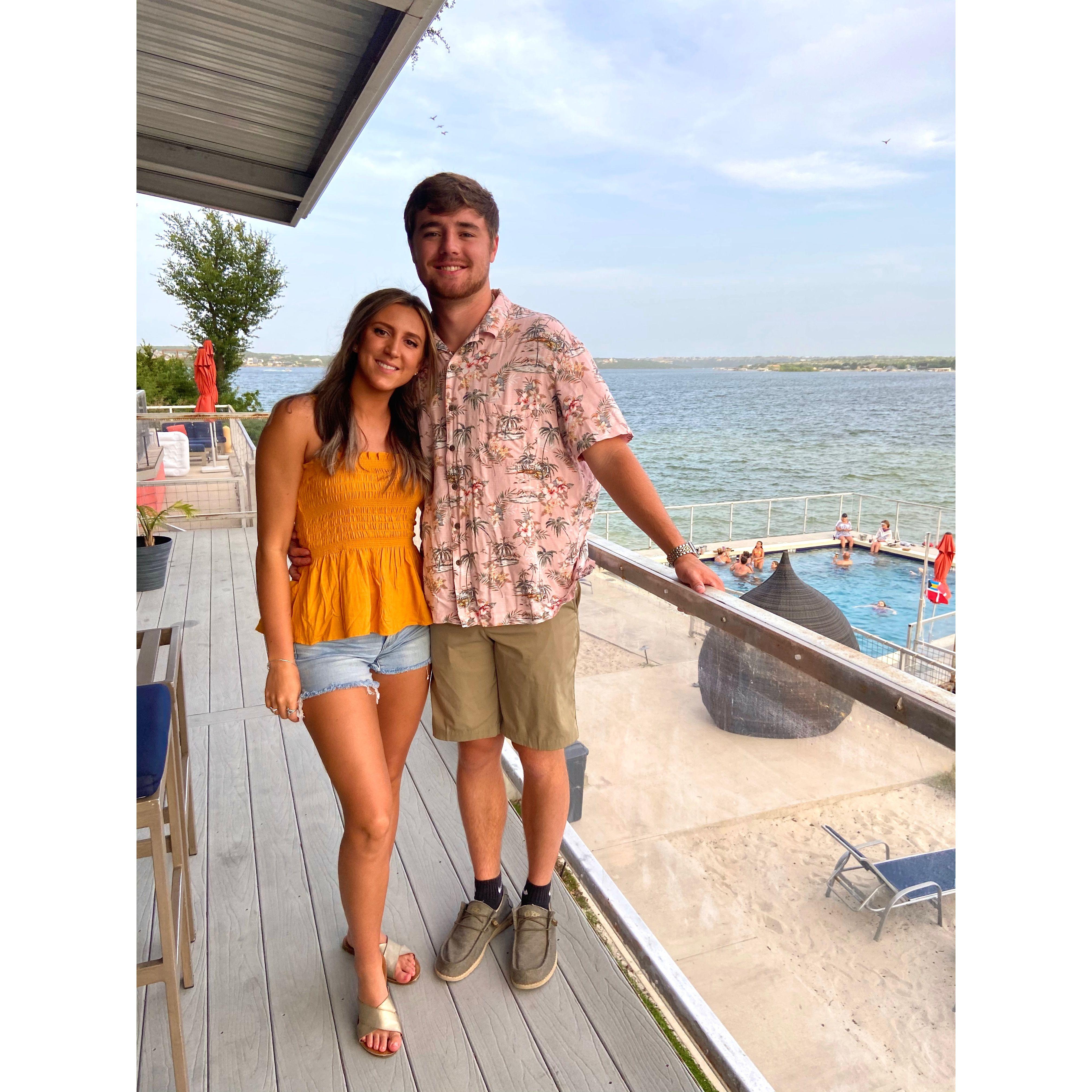 The first time we went to the lake together