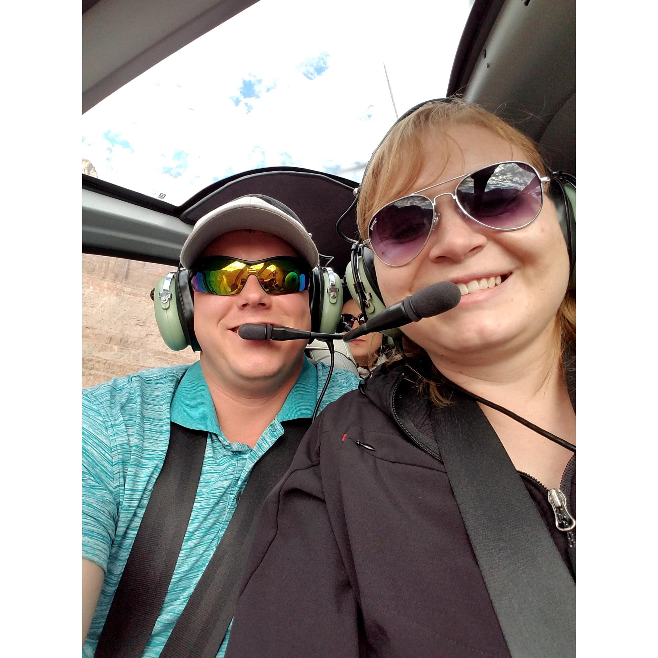 Flying through the Grand Canyon