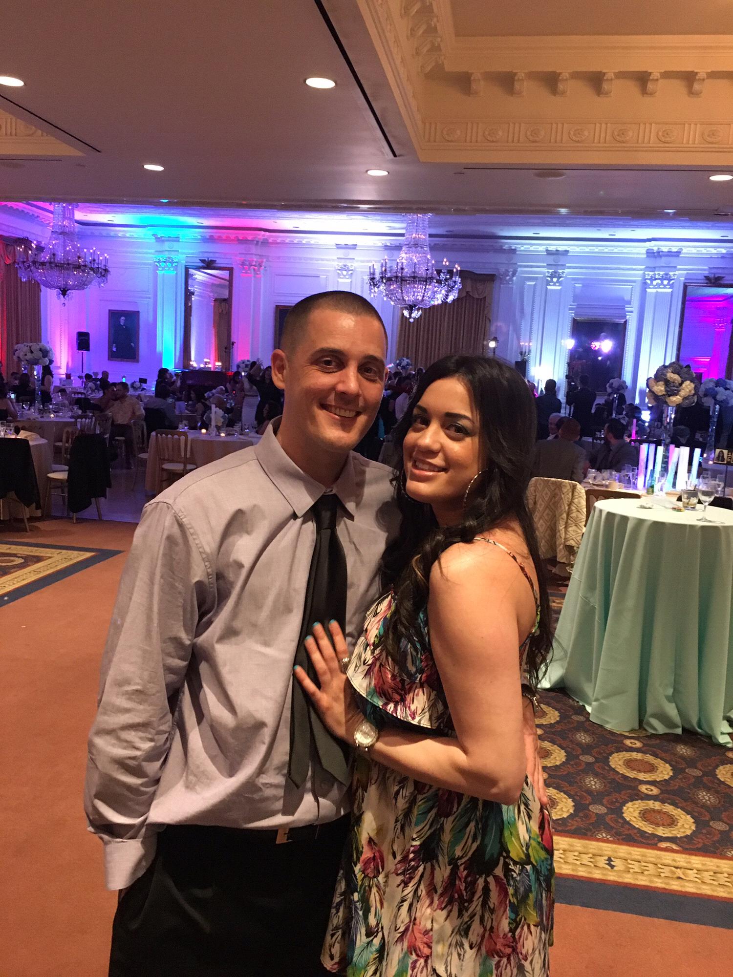 First wedding together, lil rob and Christina!