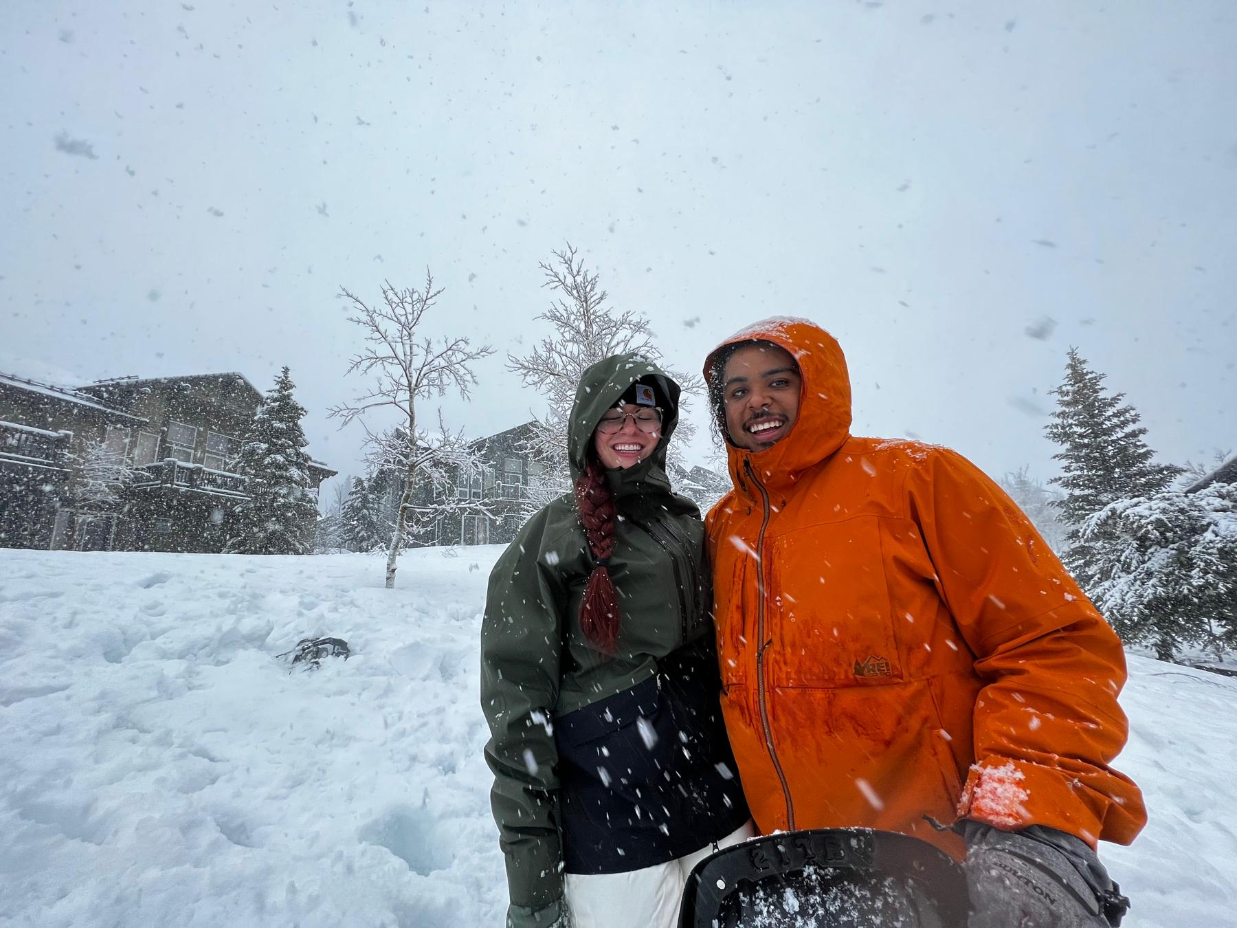 It’s a good thing Gus convinced me to buy snow gear for the wildest winter in CA!