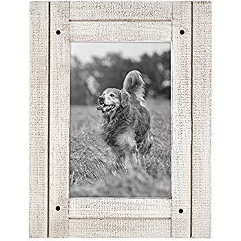PRINZ Homestead Wood Frame, 4 by 6-Inch, Distressed White