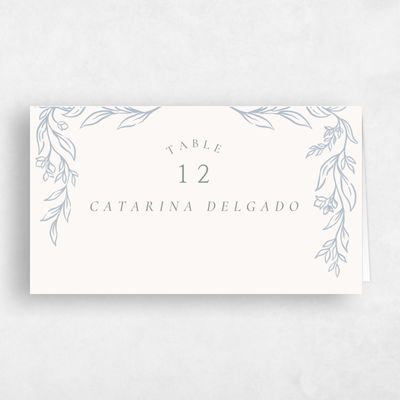 Green Wedding Place Card - Fiora