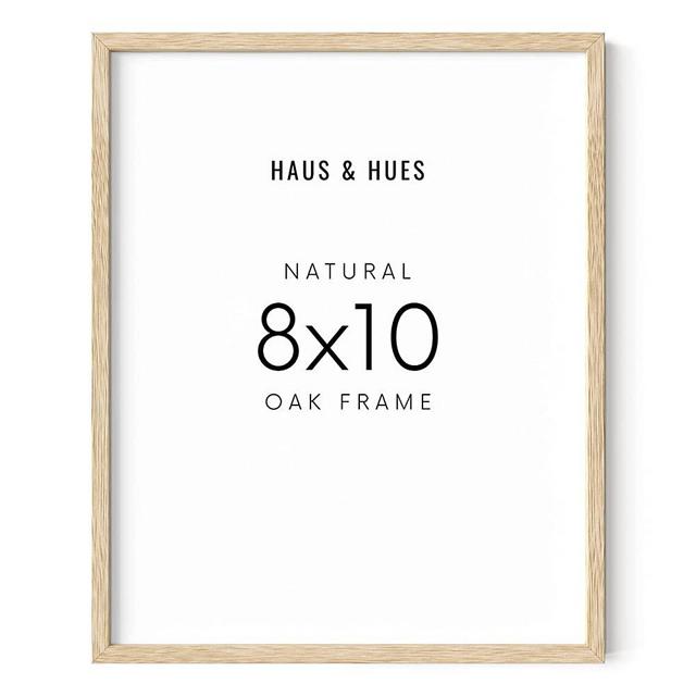 Haus and Hues 8x10 Frame - 8x10 Wood Picture Frame Wood Frames 8x10 Wood Frame Natural Wood Picture Frames Light Wood Frame 8x10 Picture Frame Wood Color Frame Natural Wood Frame, BEIGE FRAMED