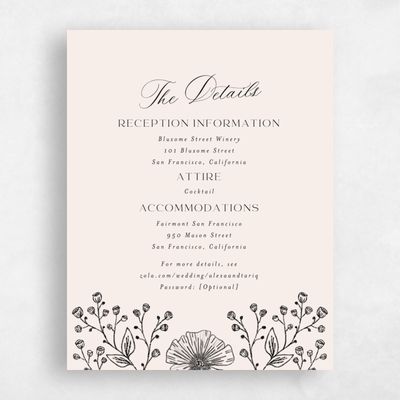 Linen, Beige Wedding Enclosure - Gavina