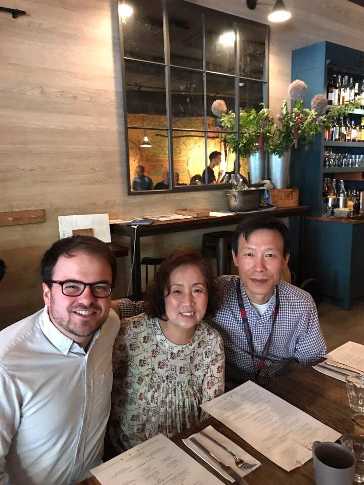 Michael meets Ayoung's parents for the first time, and it's a success! September, 2017.