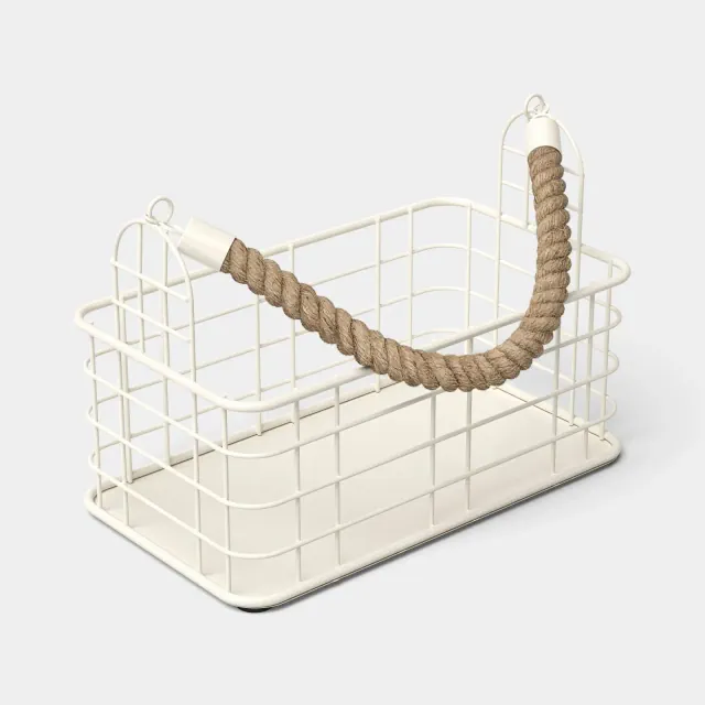 Iron Metal Utensil Caddy White - Room Essentials™