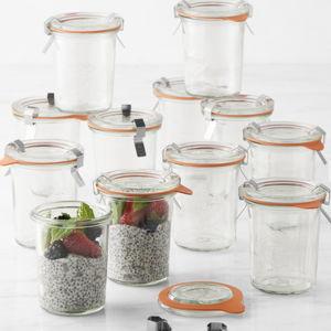 Weck Mini Mold Jars, 5.4 oz, Set of 12