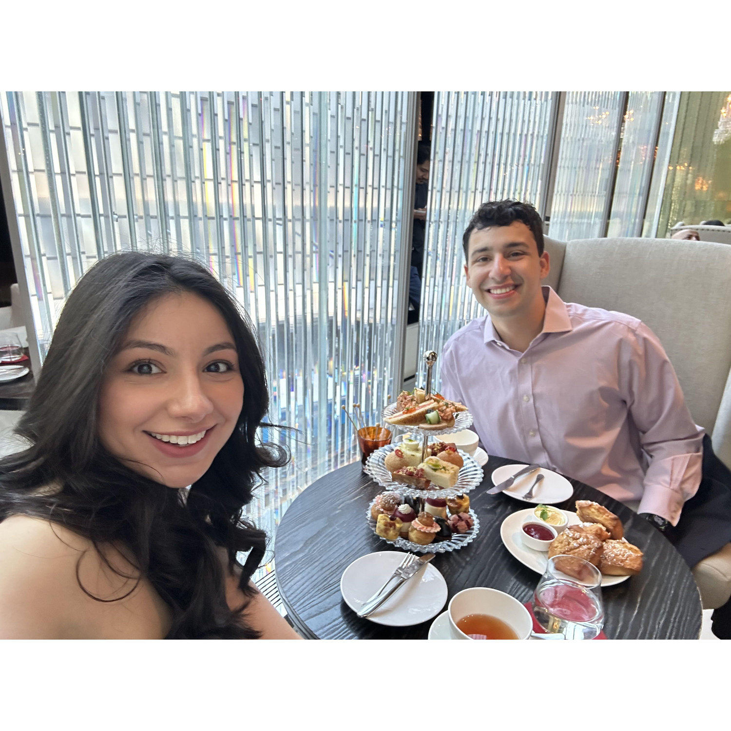 Surprise Afternoon Tea at the Baccarat Hotel New York Before the Proposal