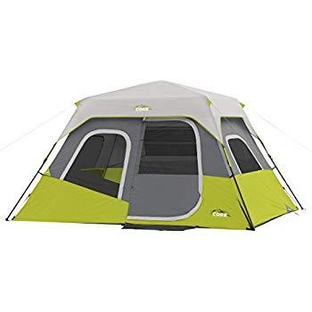 CORE 6 Person Instant Cabin Tent with Wall Organizer