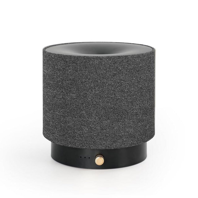 ZEIGGA LAB Elegant Fabric Aroma Diffuser - Quiet Essential Oil Diffuser with Soft Night Light, Perfect for Home, Office, and Yoga Space (M35-Black)
