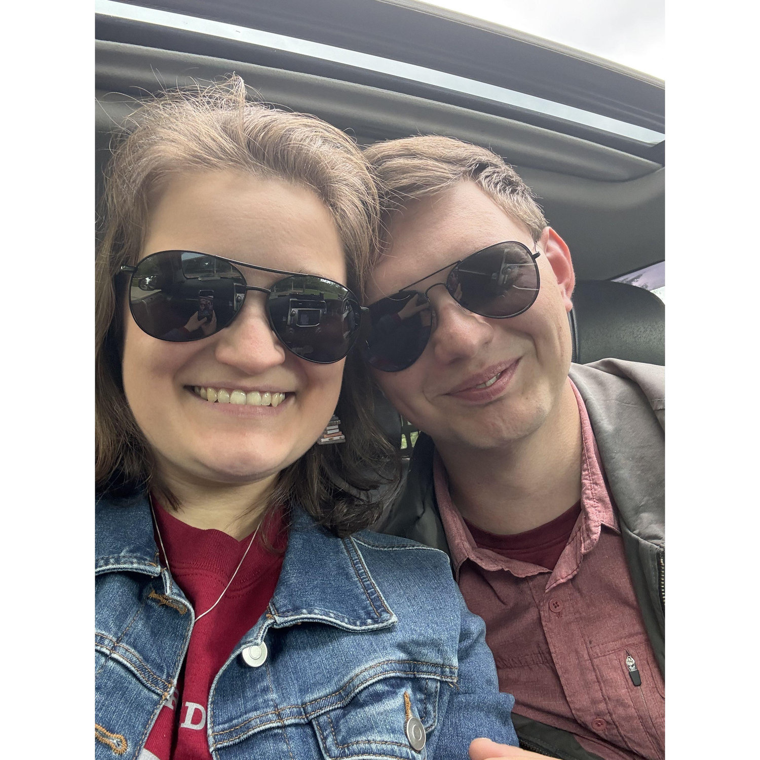 We look so good in our matching shades!!