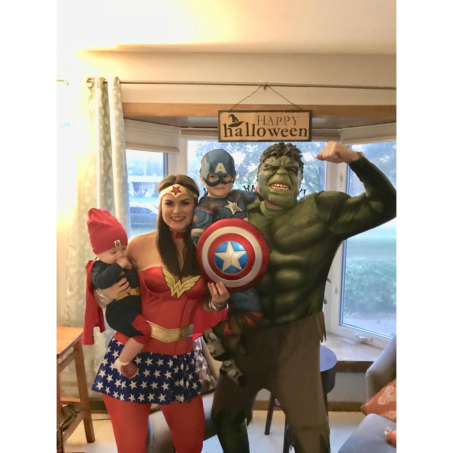 Halloween 2017! Super hero family!