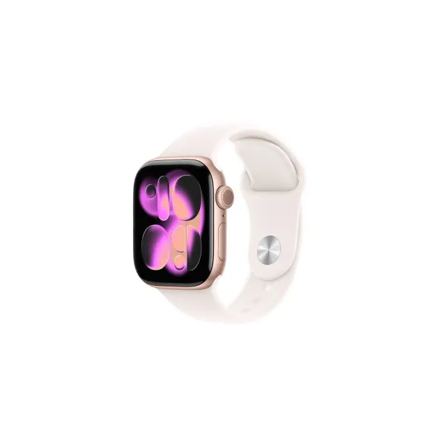 Apple Watch Series 11 GPS 42mm Rose Gold Aluminum Case with Light Blush Sport Band - S/M