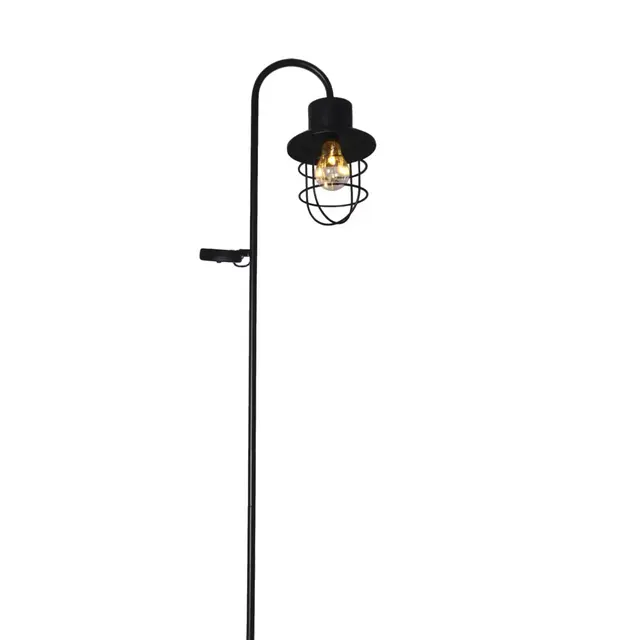Bee & Willow™ Home Solar Shephards Hook Garden Stake in Black