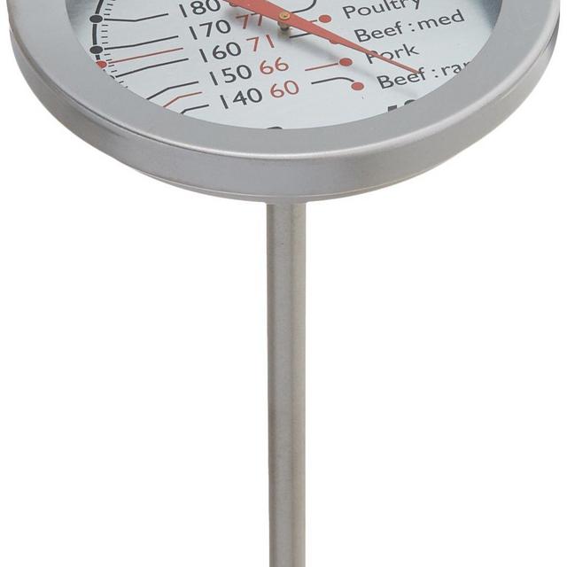 Escali AH1 NSF Listed Oven Safe Meat Thermometer, Silver