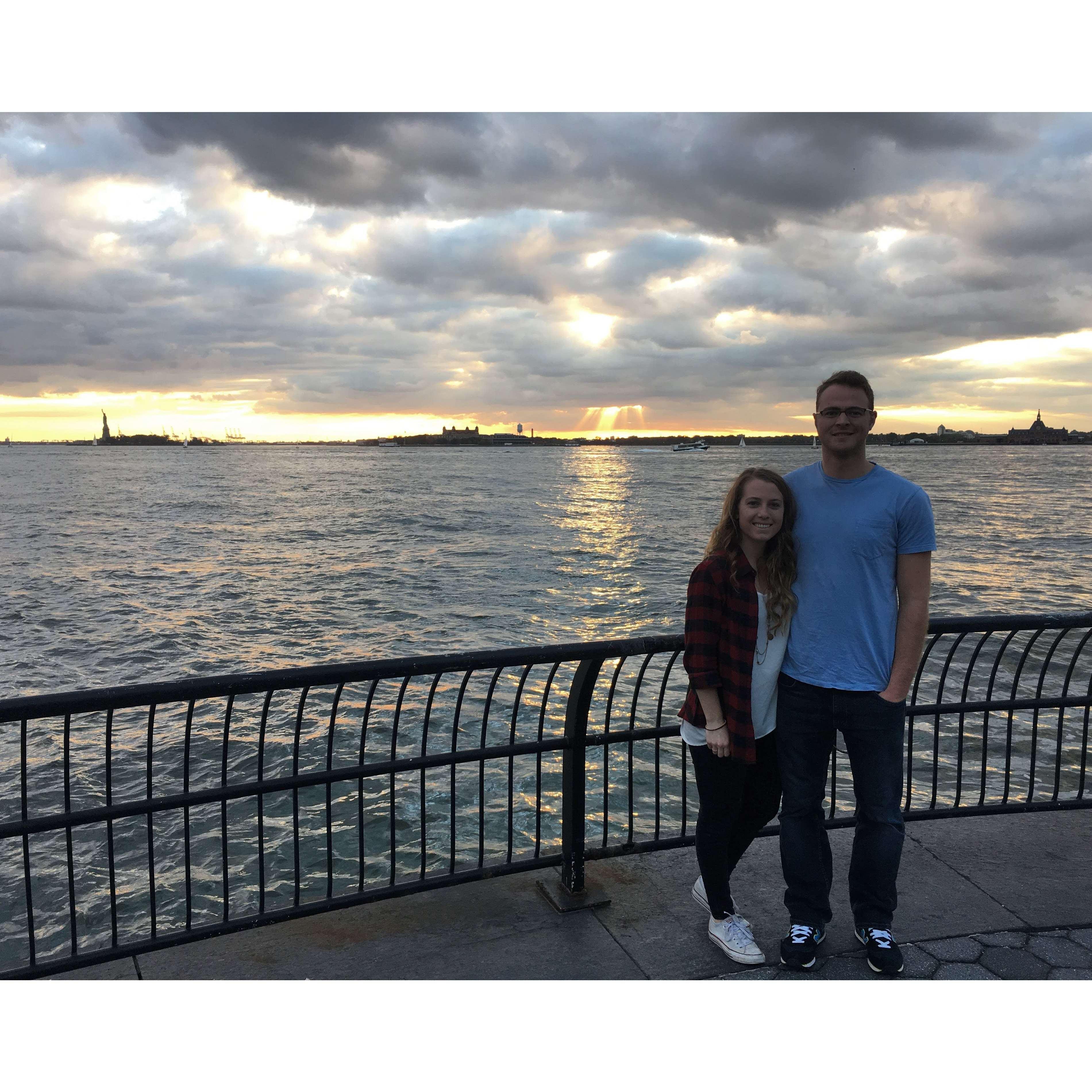 Our first trip together, to New York.
