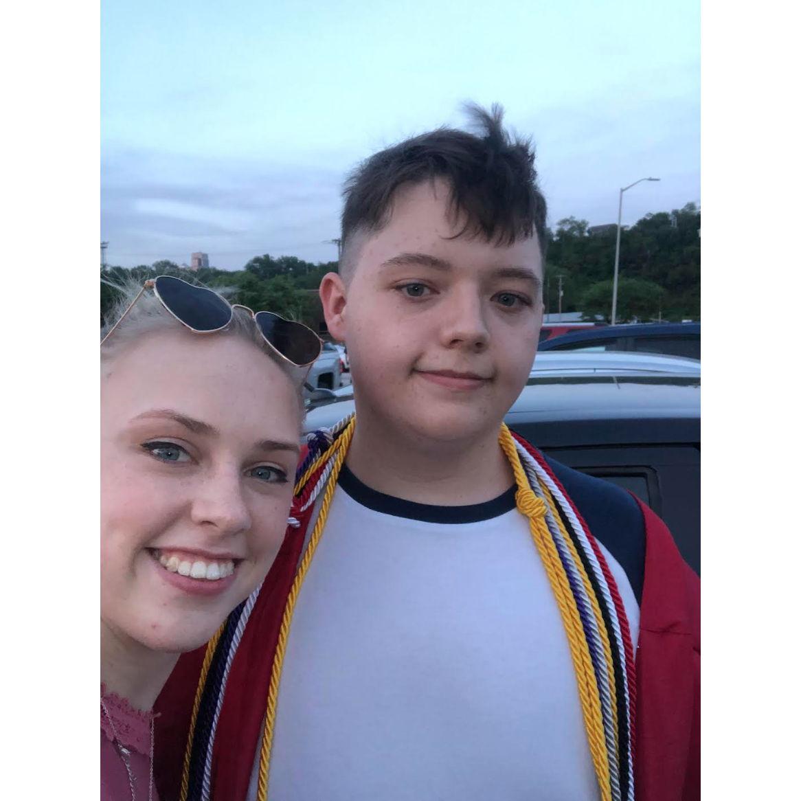 Andrew's high school graduation, 2022