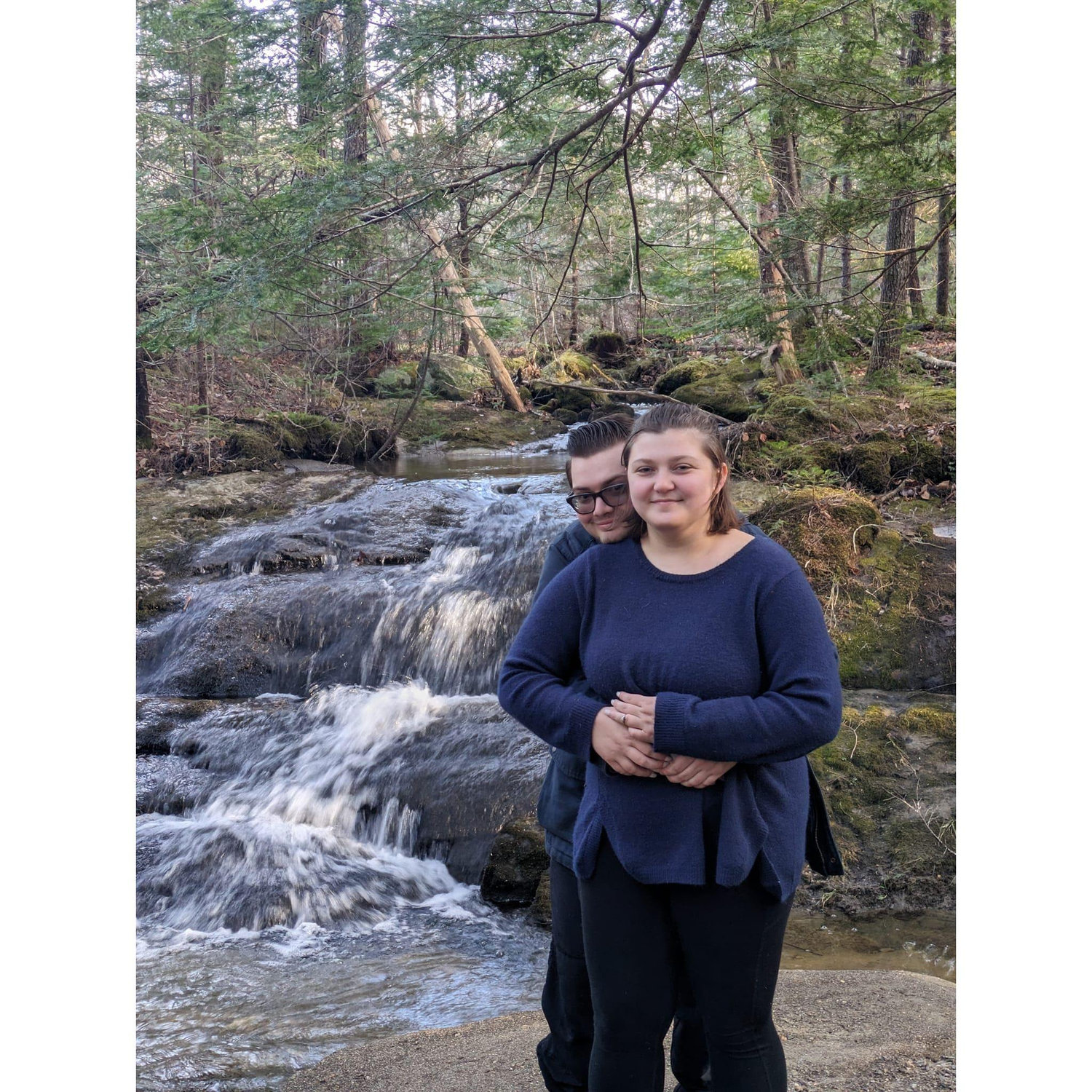 When we got engaged in Maine