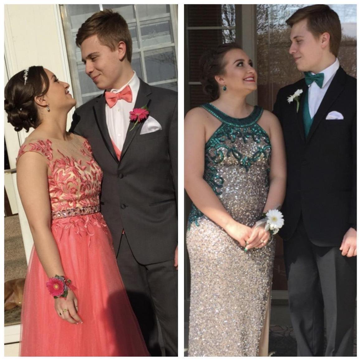 Prom 2015 (left) and 2016 (right)