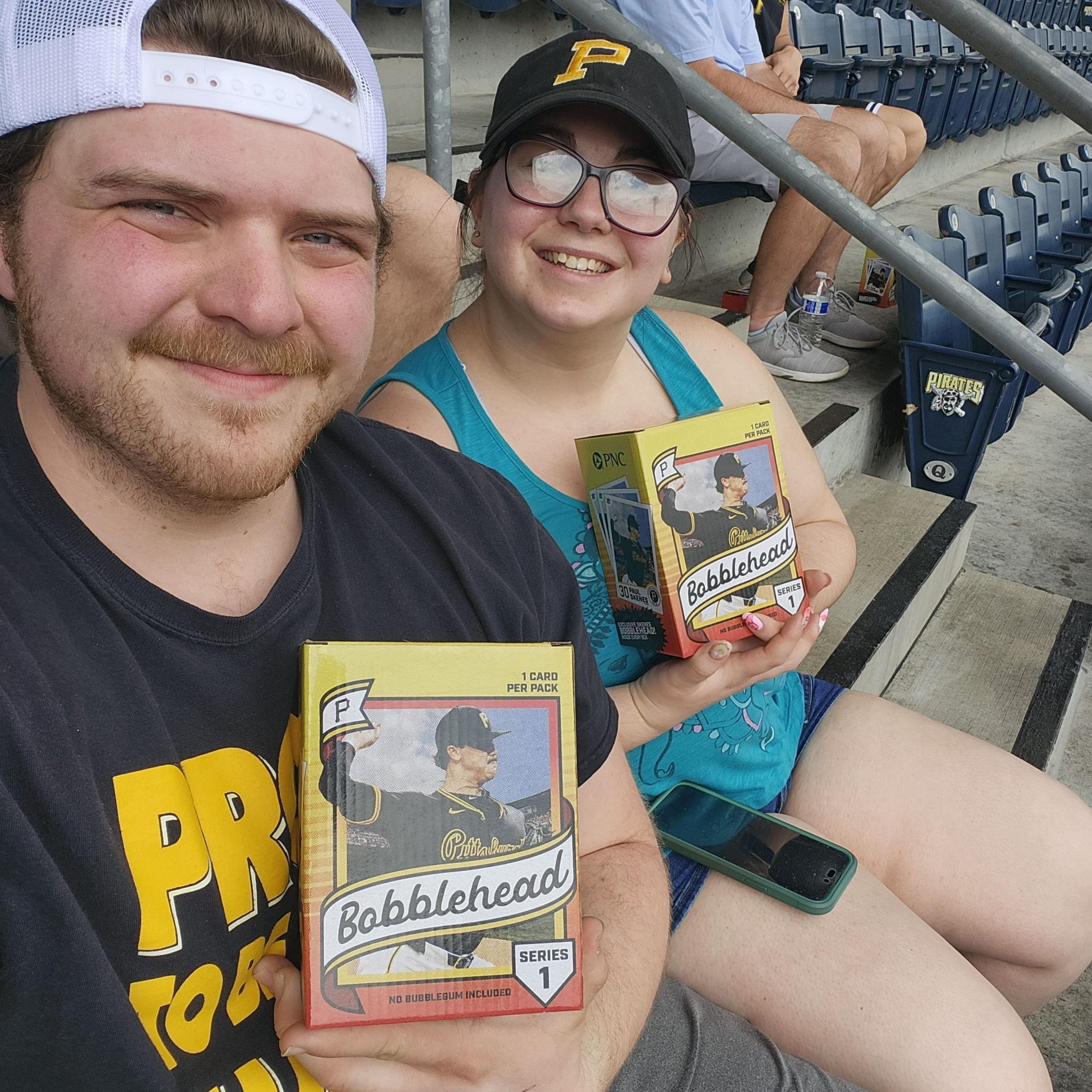 Dylan and Hannah`s First Pirates Game Together! It Was Paul Skenes Bobblehead Day! On April 19th 2025!