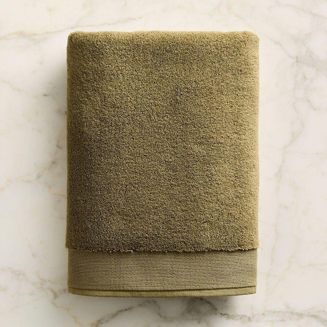 Plush Fibrosoft Bath Towel, Greenstone