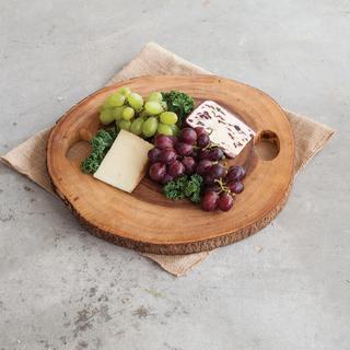 Rustic Farmhouse Wood Slice Cheese Board