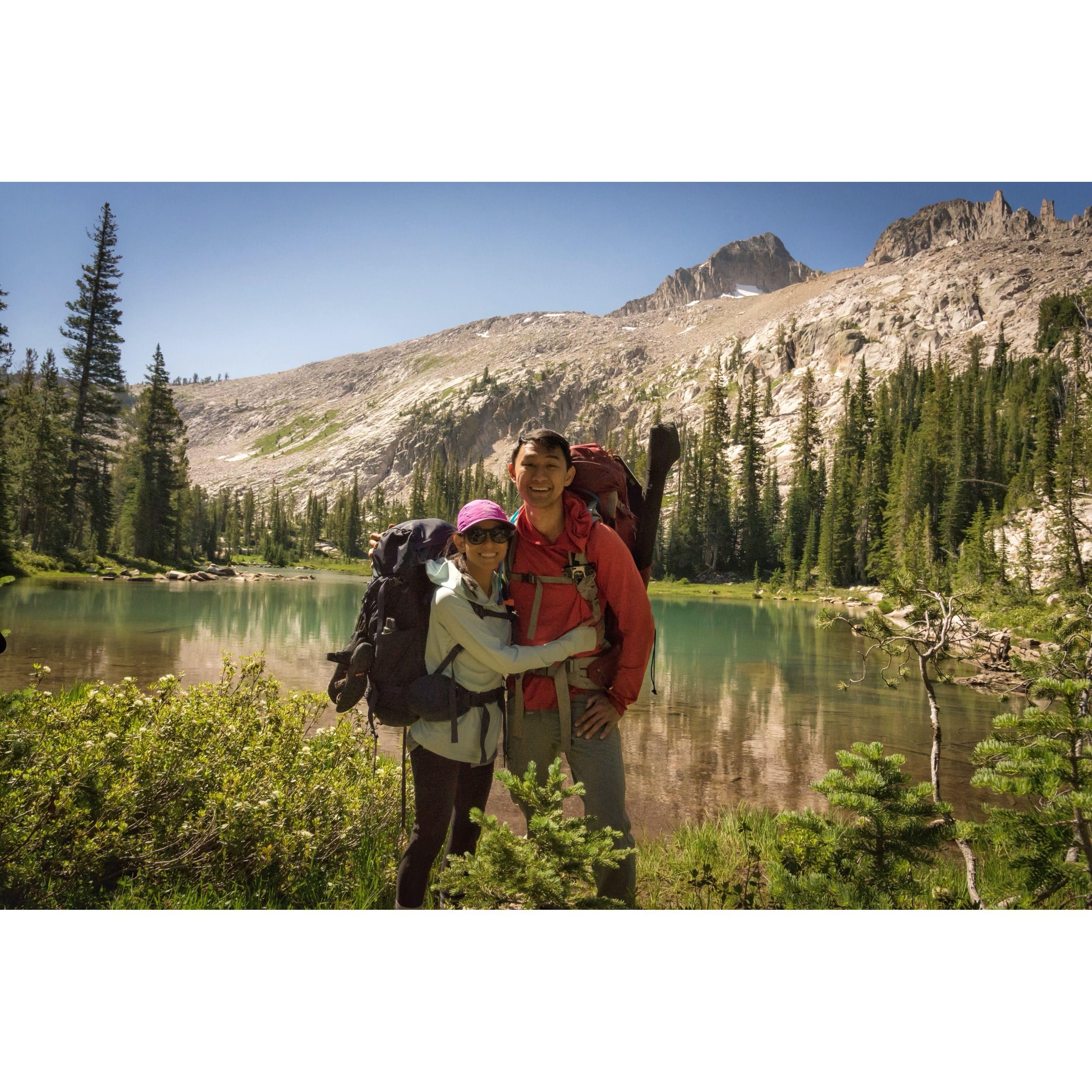 Our first backpacking trip together