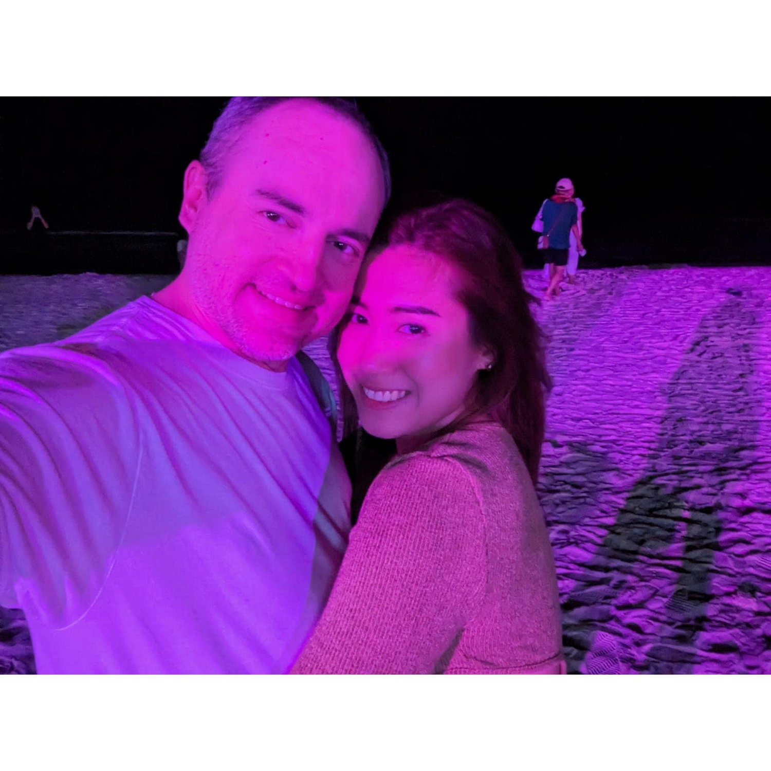 Our first night in Boracay beach.