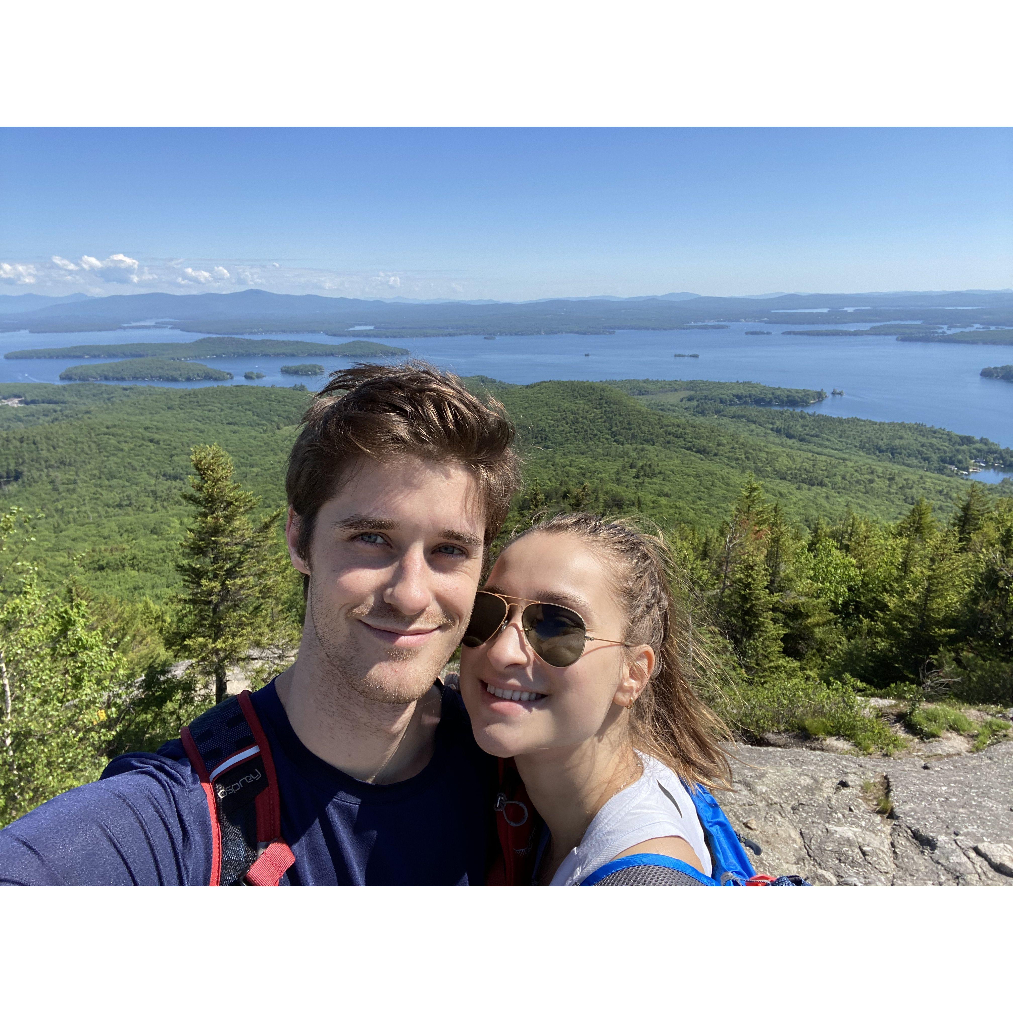Mt. Major hike-- who would've thought we'd be living in NH now!