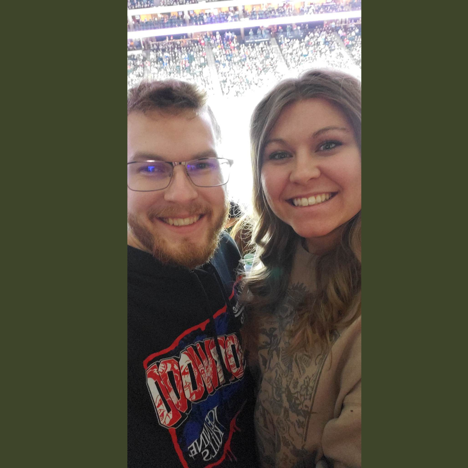 Our first professional hockey 🏒 game