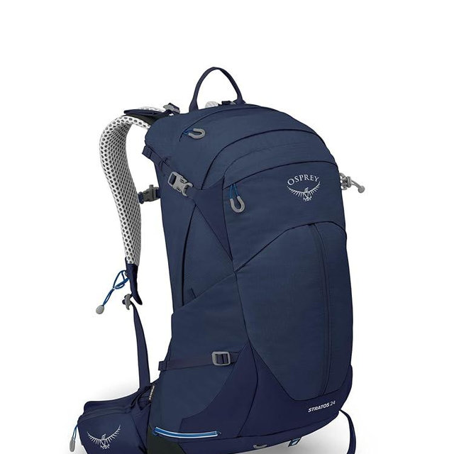 Osprey Stratos 24L Men's Hiking Backpack, Cetacean Blue