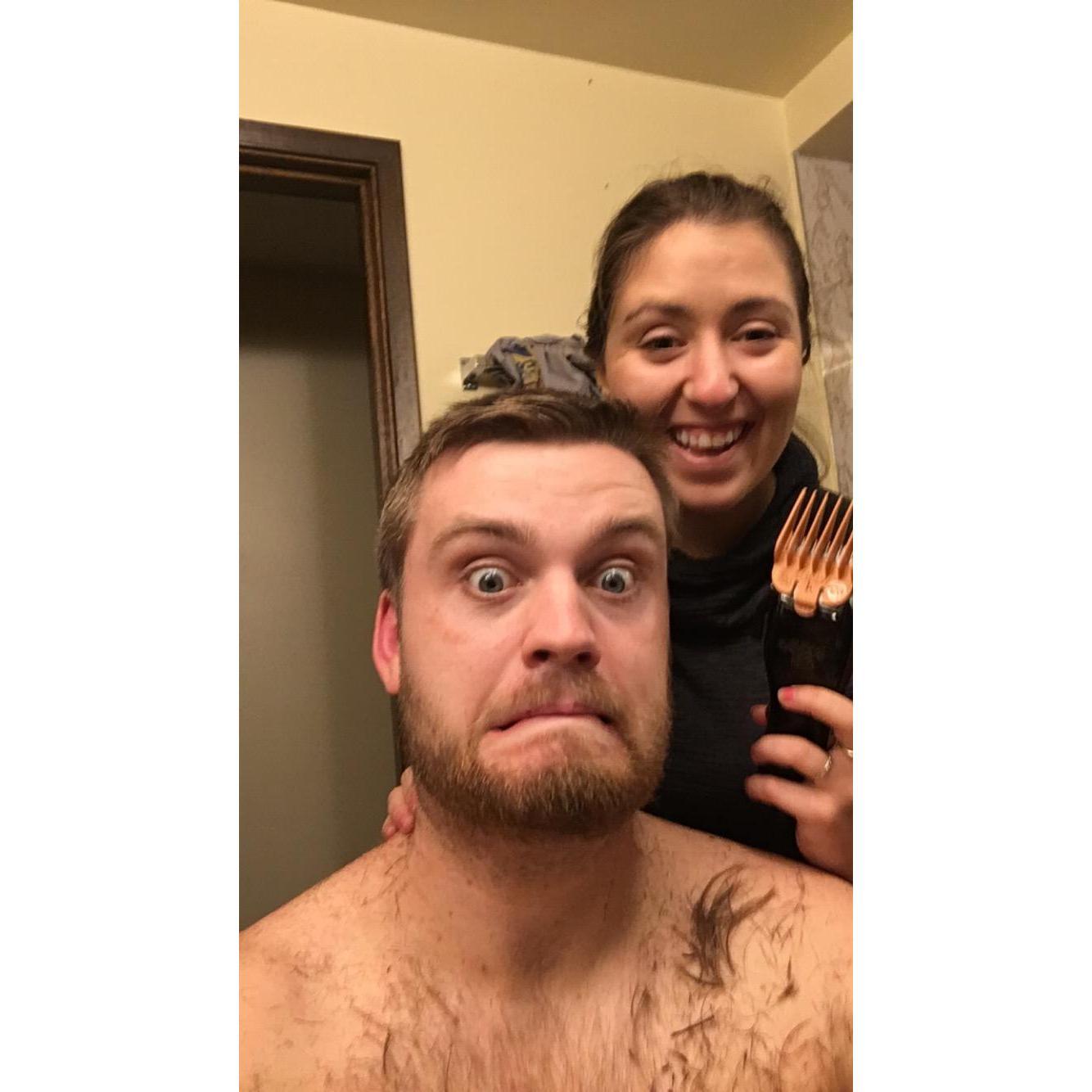 The first of many COVID Haircuts, 2020