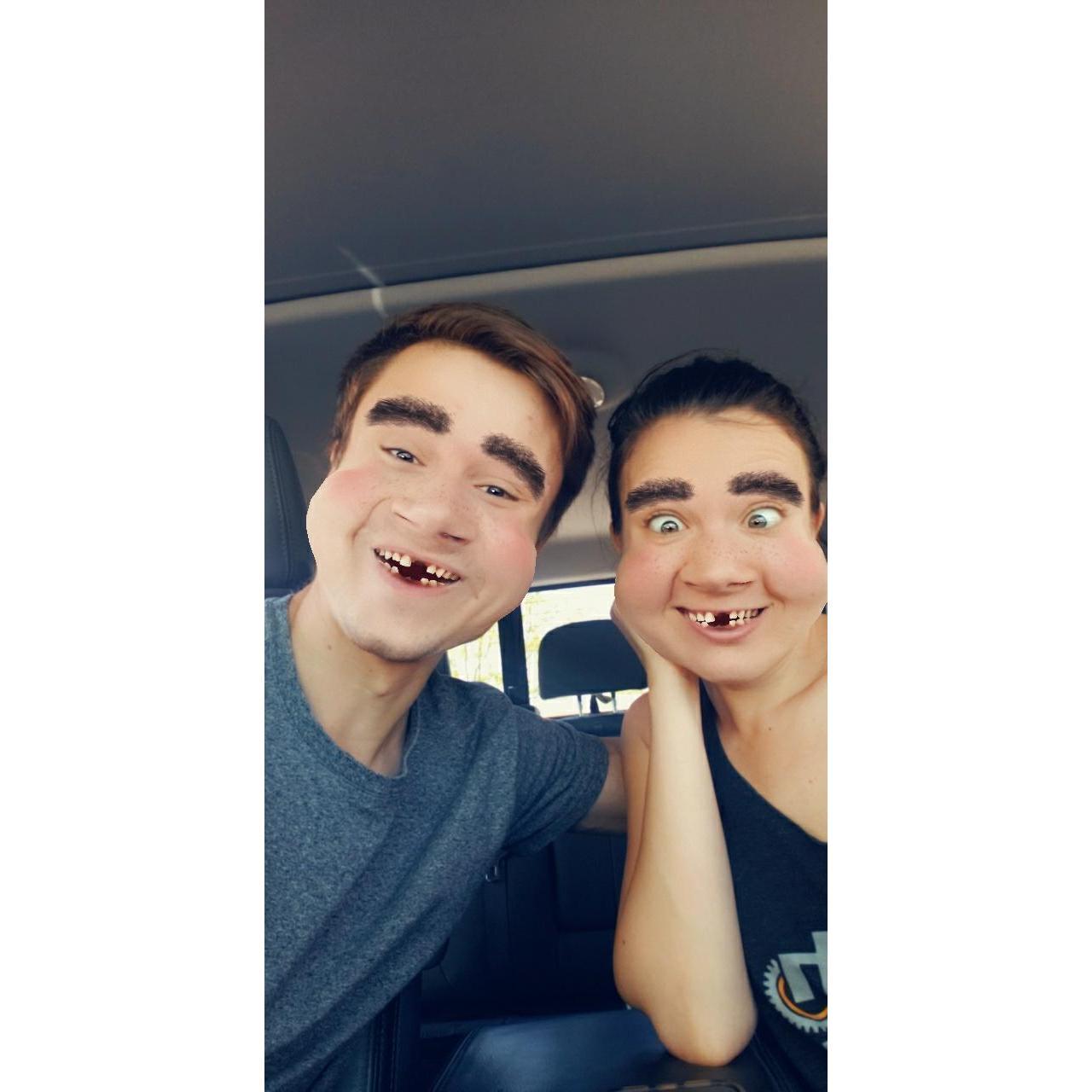 Goofing around with SnapChat